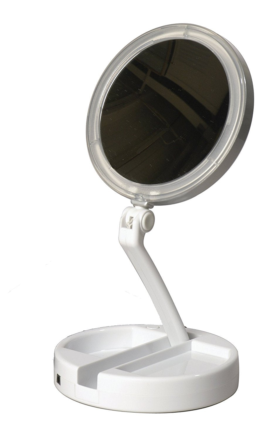 LED Lighted Folding Vanity Travel Mirror